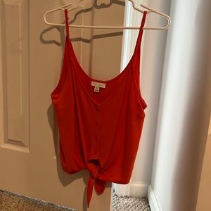 Red/Orange colored Top Shop Tank